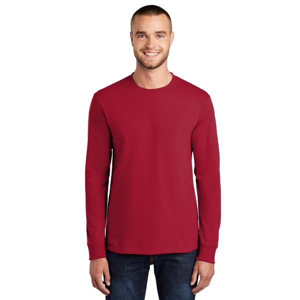 Port & Company® Essential Heavyweight 100% Cotton Full Color Unisex Long Sleeve Tee