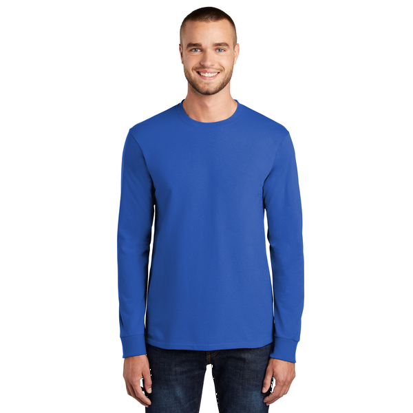 Port & Company® Essential Heavyweight 100% Cotton Full Color Unisex Long Sleeve Tee