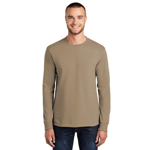 Port & Company® Essential Heavyweight 100% Cotton Full Color Unisex Long Sleeve Tee