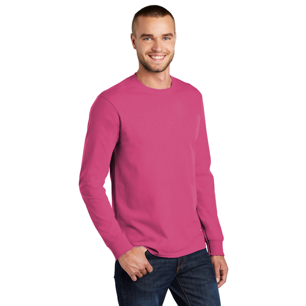 Port & Company® Essential Heavyweight 100% Cotton Full Color Unisex Long Sleeve Tee