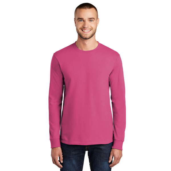 Port & Company® Essential Heavyweight 100% Cotton Full Color Unisex Long Sleeve Tee