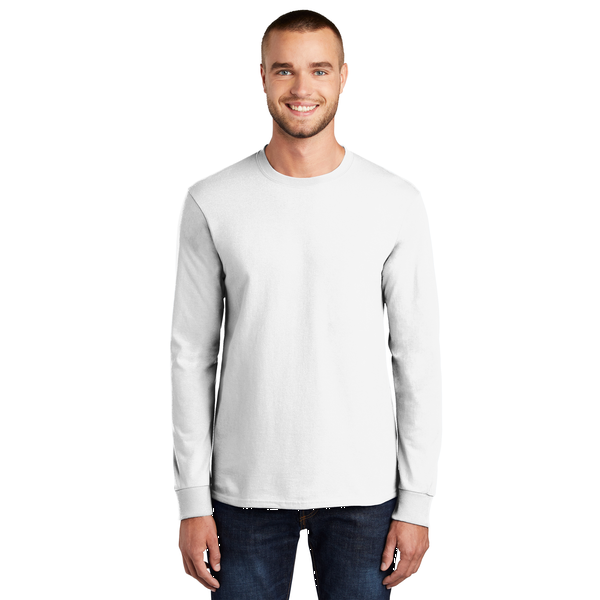 Port & Company® Essential Heavyweight 100% Cotton Full Color Unisex Long Sleeve Tee
