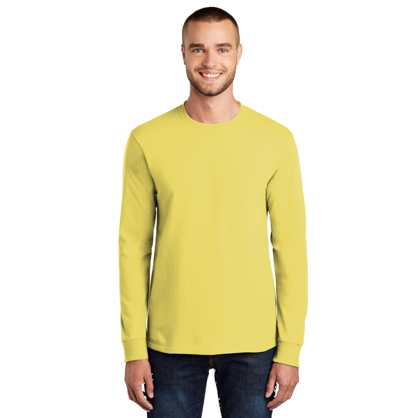 Port & Company® Essential Heavyweight 100% Cotton Full Color Unisex Long Sleeve Tee