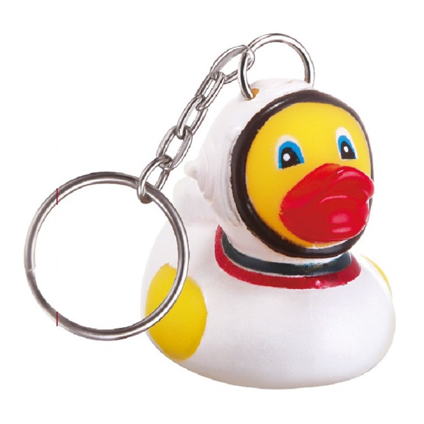 Astronaut Rubber Duck Key Chain