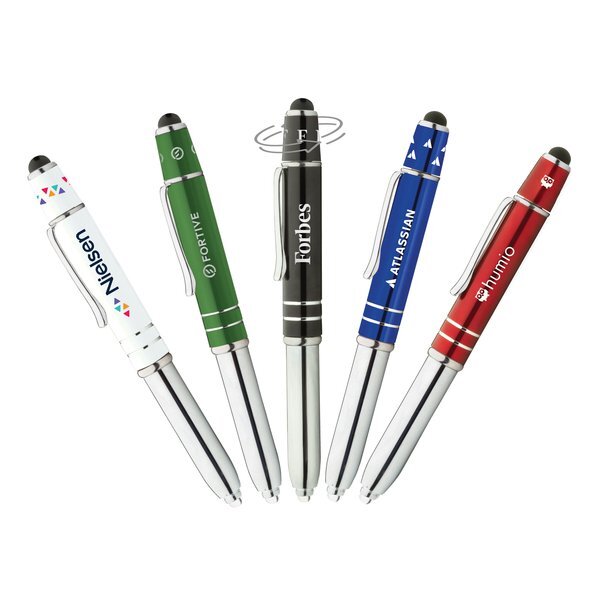 Fidget Pen  4-in-1 Ballpoint Pen, Fidget Spinner, Stylus & LED Flashlight