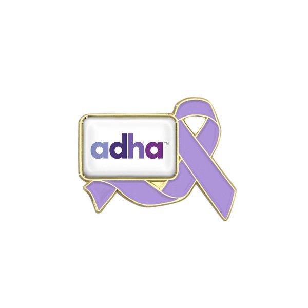 Awareness Ribbon Lapel Pin, Rectangle