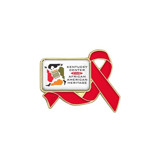 Awareness Ribbon Lapel Pin, Rectangle