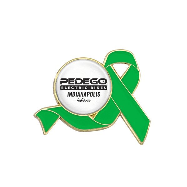 Awareness Ribbon Lapel Pin, Round