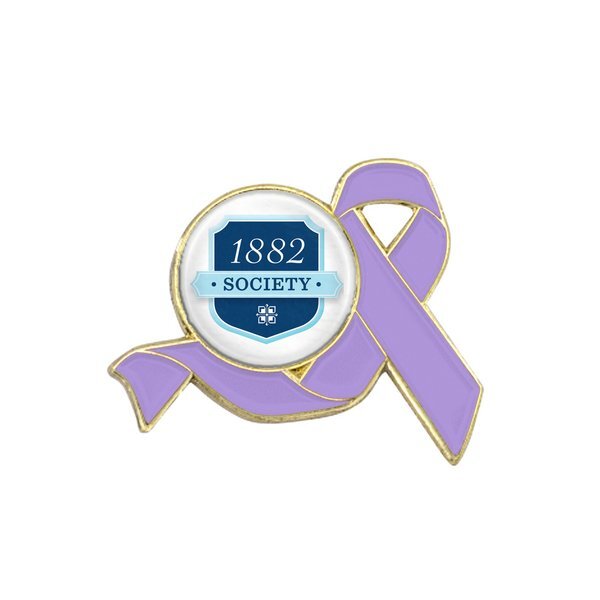 Awareness Ribbon Lapel Pin, Round
