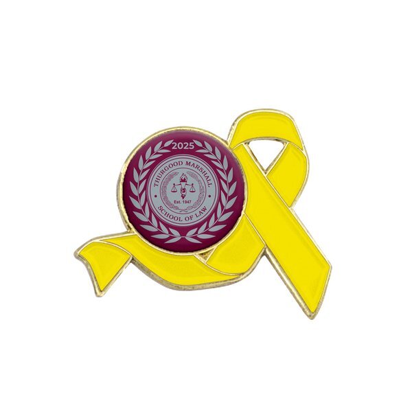Awareness Ribbon Lapel Pin, Round