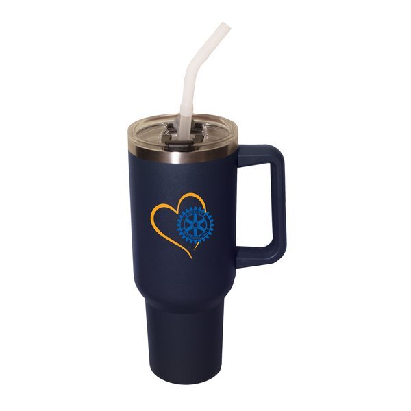 Sequoia Double Wall Stainless Travel Mug with Straw, 40oz.