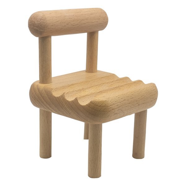 Wooden Chair Phone Holder