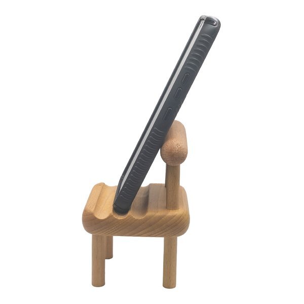 Wooden Chair Phone Holder