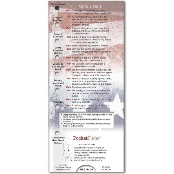 Sexual Violence Prevention Pocket Slider™