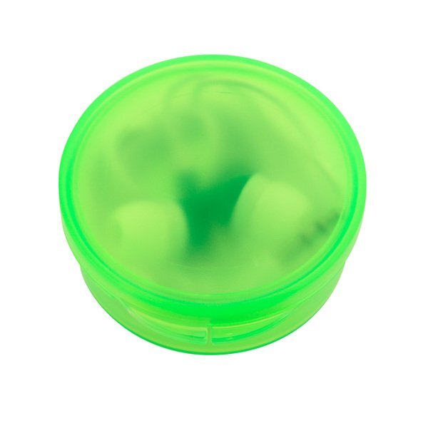 Ear Buds in a Round Case