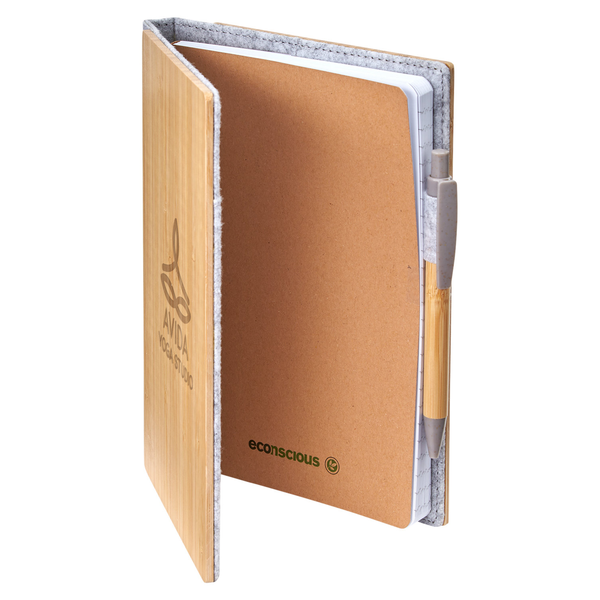 Econscious Grove Refillable Bamboo Notebook & Pen
