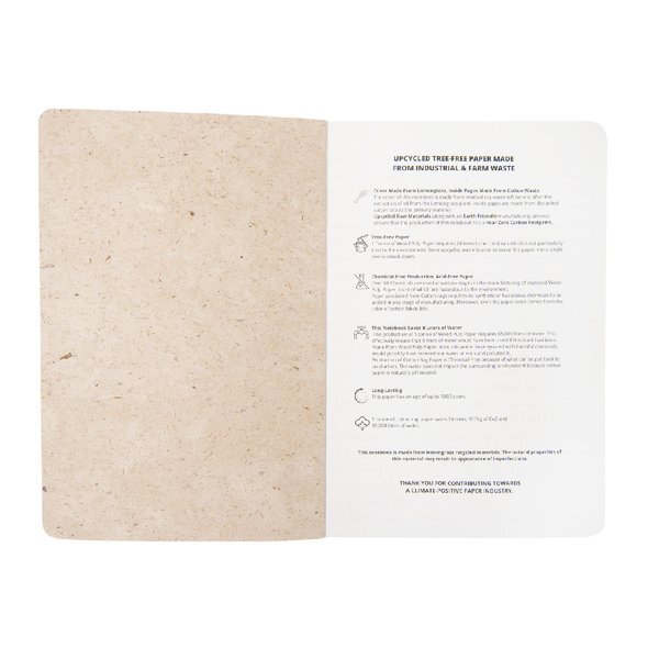 Tree-Free Lemongrass Journal, 5-3/4" x 8-1/4"