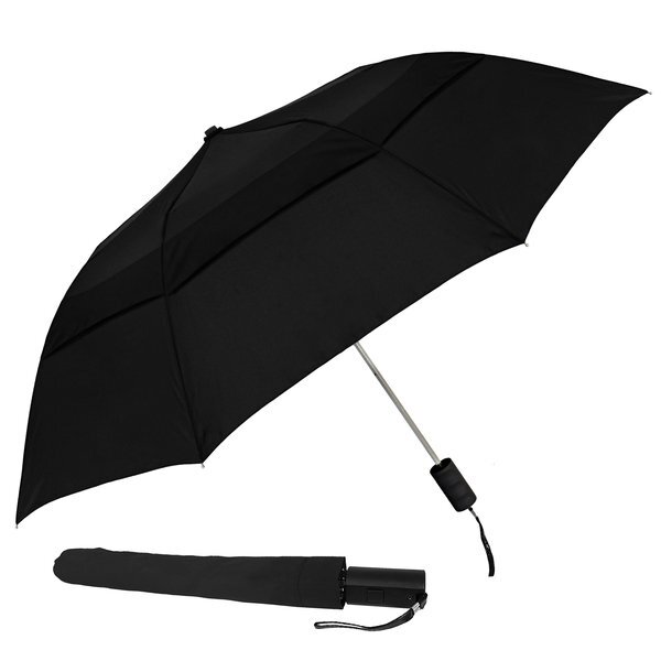 Vented Grand Practicality Folding Umbrella, 46" Arc