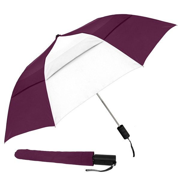 Vented Grand Practicality Folding Umbrella, 46" Arc