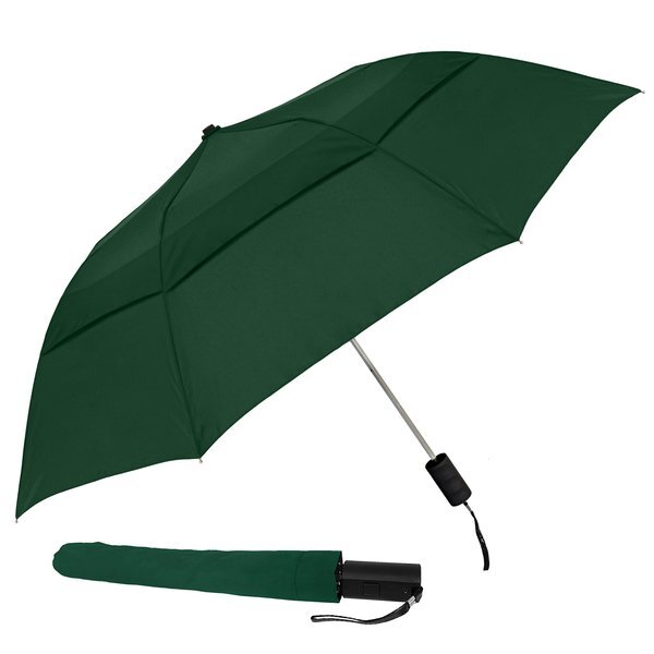 Vented Grand Practicality Folding Umbrella, 46" Arc