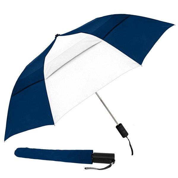 Vented Grand Practicality Folding Umbrella, 46" Arc
