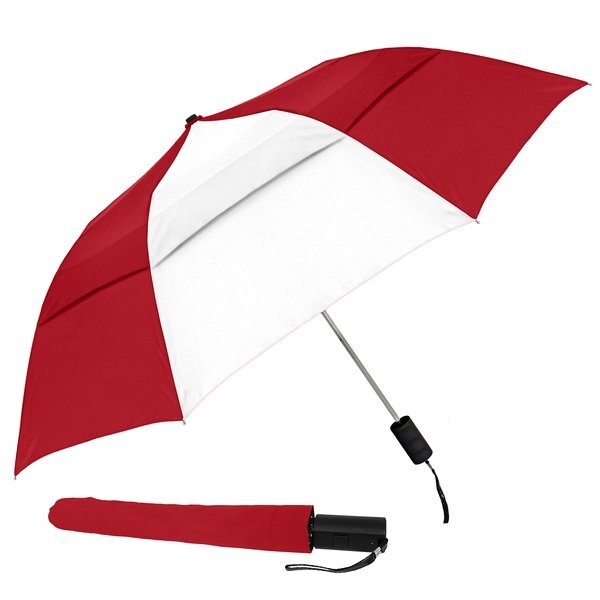 Vented Grand Practicality Folding Umbrella, 46" Arc
