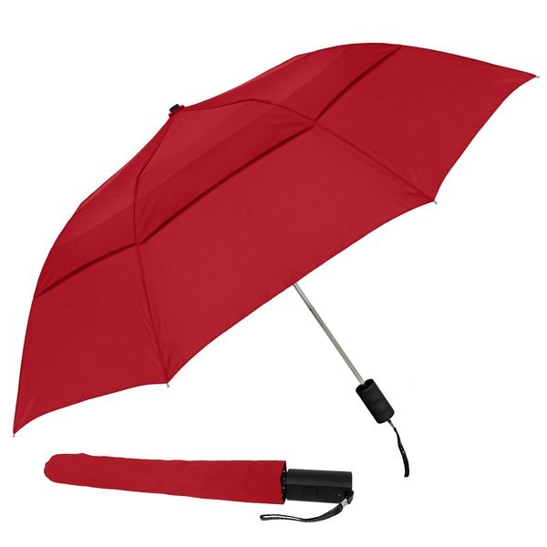Vented Grand Practicality Folding Umbrella, 46" Arc