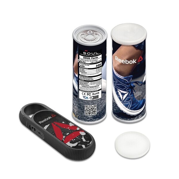 Soul Bluetooth Speaker with Branded Can Packaging