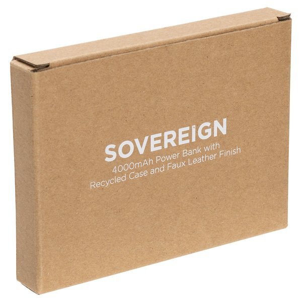 Sovereign Wireless Charging Power Bank w/ Recycled Case, 4000mAh