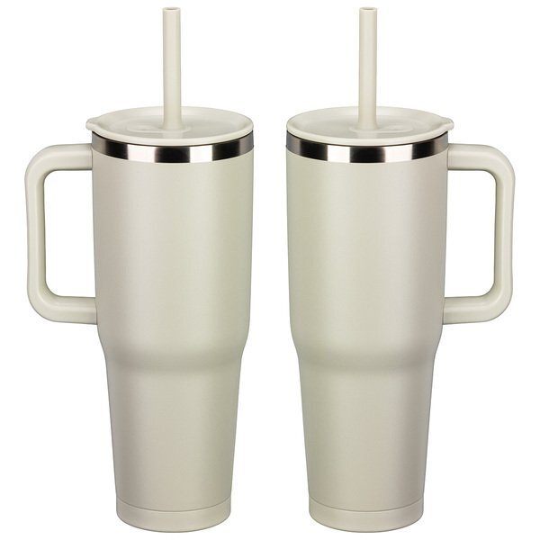 SENSO™ Summit Insulated Stainless Steel Travel Mug w/ Press-In Straw Lid, 40oz.