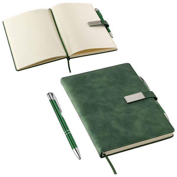 Thesis Hard Cover Journal w/ Magnetic Closure & Pen, 8-1/2" x 5-3/4"