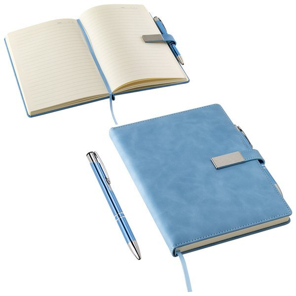 Thesis Hard Cover Journal w/ Magnetic Closure & Pen, 8-1/2" x 5-3/4"