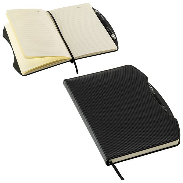 Arc Hard Cover Journal w/ Pen, 6-1/4" x 8-3/8"