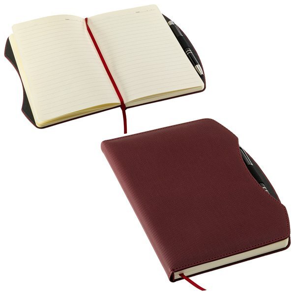 Arc Hard Cover Journal w/ Pen, 6-1/4" x 8-3/8"