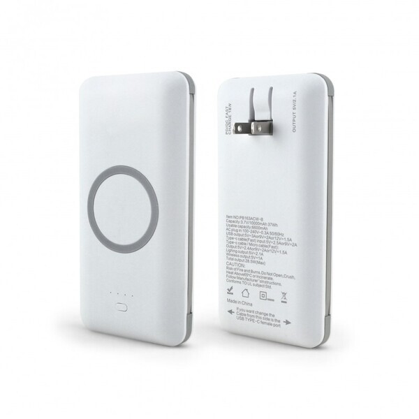 Chi-Charge Pro - 10000mAh Universal Power Bank with Wireless Charging