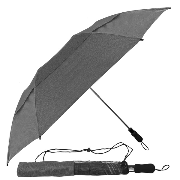 Vented Heather Little Giant Folding Golf Umbrella, 58" Arc