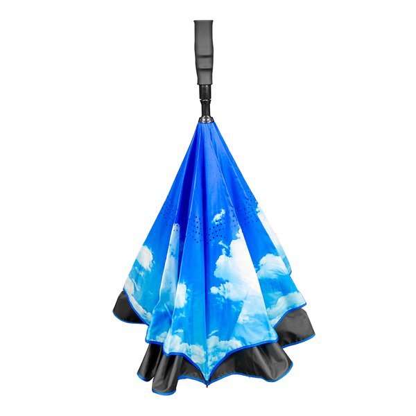 Blue Sky & Clouds Inverted Umbrella, 48" Arc