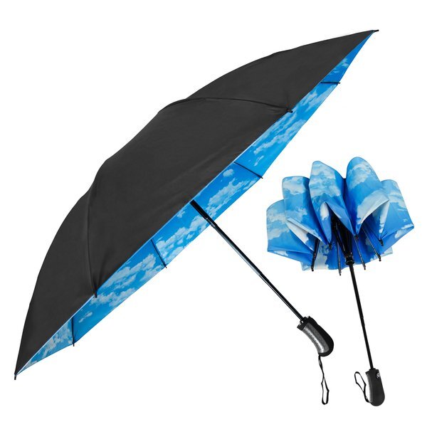 SkyView Inverted Folding Umbrella, 46" Arc