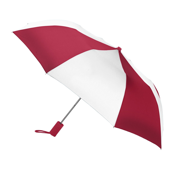 Revolution Folding Automatic Open Alternating Colors Umbrella, 42" Arc