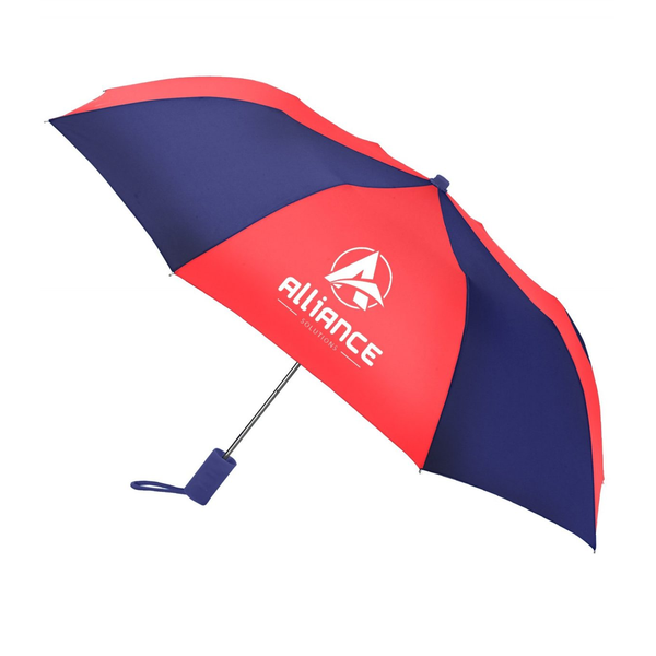 Revolution Folding Automatic Open Alternating Colors Umbrella, 42" Arc