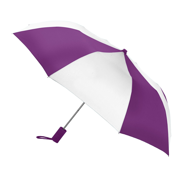 Revolution Folding Automatic Open Alternating Colors Umbrella, 42" Arc