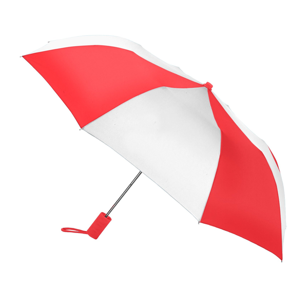Revolution Folding Automatic Open Alternating Colors Umbrella, 42" Arc
