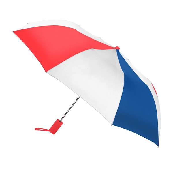 Revolution Folding Automatic Open Alternating Colors Umbrella, 42" Arc