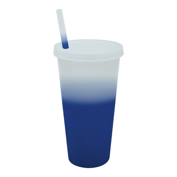 Mood Color Changing Cup w/ Lid & Straw, 26oz.