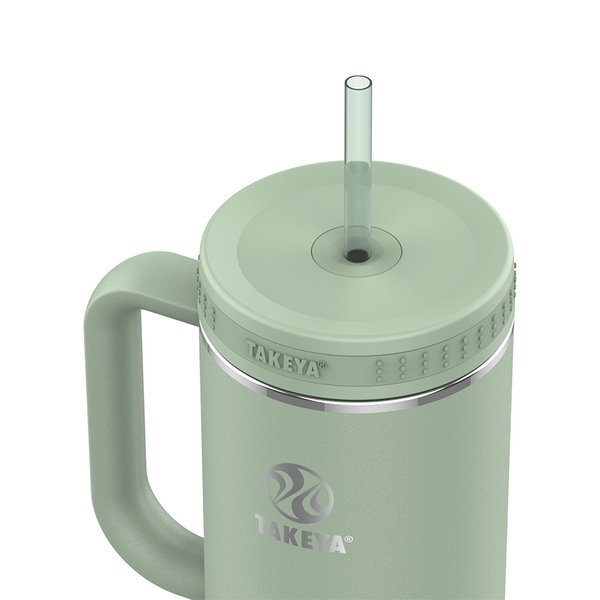 Takeya® Double Wall Insulated Straw Tumbler w/ Handle, 40oz.