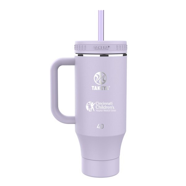Takeya® Double Wall Insulated Straw Tumbler w/ Handle, 40oz.