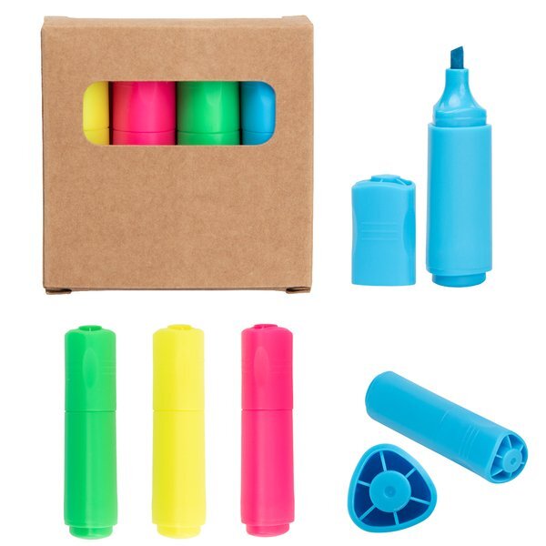 Four-Piece Mini Highlighter Set