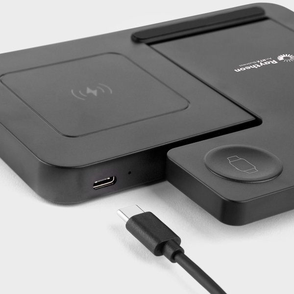 Wireless 3-in-1 Charging Station with Adjustable Light