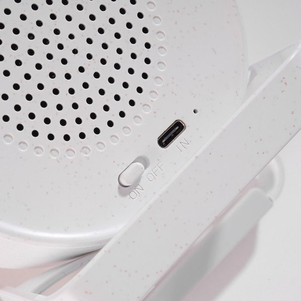 Bamboo & WheatStraw Eco Spotlight Bluetooth Speaker and Qi Phone Stand