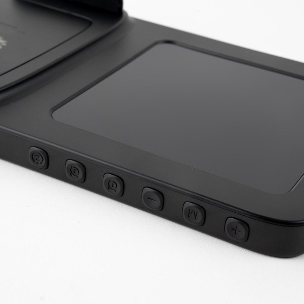 Obelisk Wireless Charging Phone Stand with Digital Alarm Clock